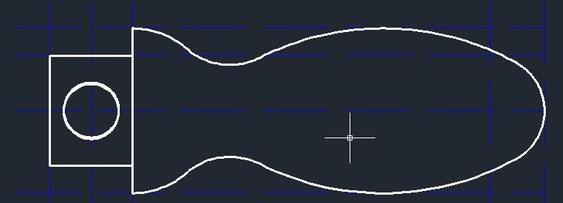 怎么用CAD畫(huà)手柄？